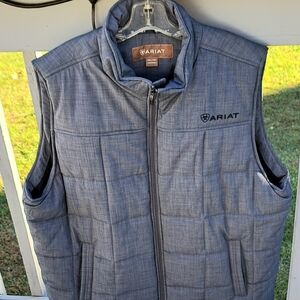 Ariat Men's Blue Quilted Vest